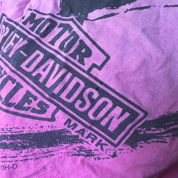 Harley Davidson Pink Graphic Tee - Picture 5 of 7